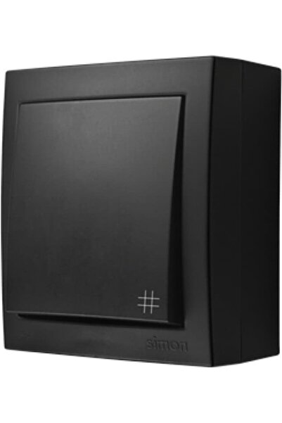 Kontakt-Simon Aquaclick Cross link rezistent la stropire IP44 negru mat 10AX