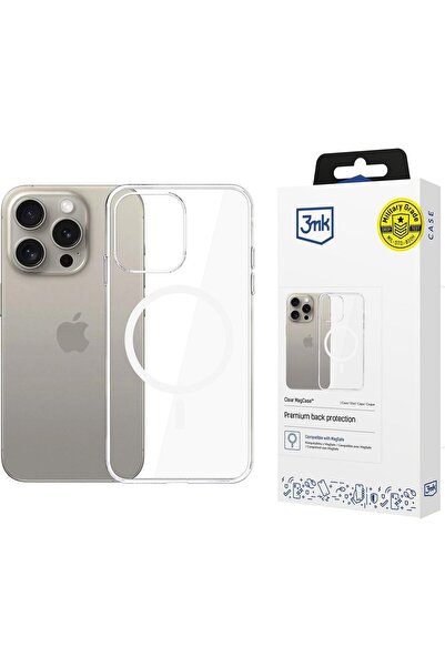 3MK √âtui de protection pour Apple iPhone 15 Pro Clear MagCase