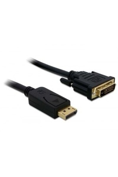 DELOCK Cablu adaptor DisplayPort > DVI 24+1 (negru, 2 metri)