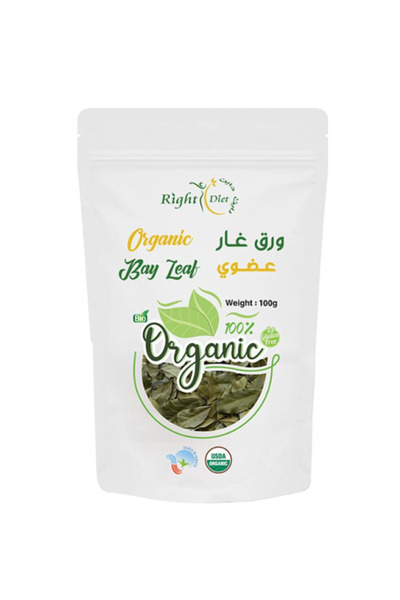 RIGHT DIET ورق الغار العضوي الخالي من الغلوتين 100 جرام -