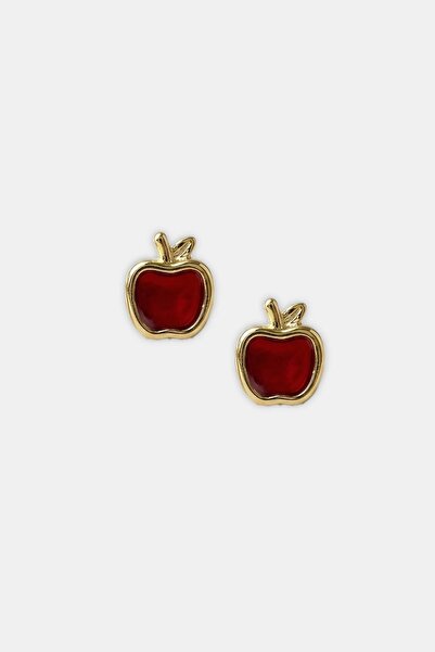 House Of Glix Melinapie Minimal Design Earrings with Apple Motif