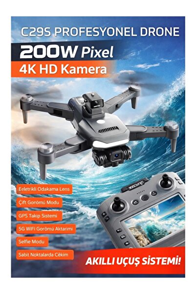 mobixom C29S Profesyonel Drone Gps’li Optik Akış Sabitleme 4K Kamera Akıllı U...