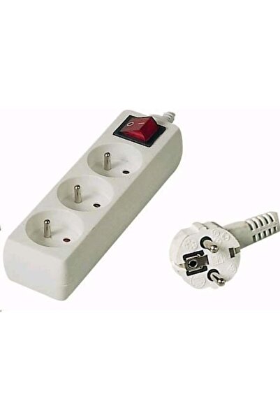 PremiumCord Power strip 3 sockets 2 m white (pp3k02)