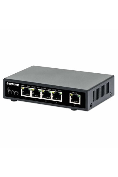 Intellinet 561839 Switch Gigabit 4x RJ45 PoE+, 1x RJ45 Uplink