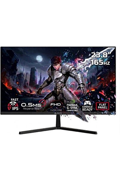 BLACK Gaming Monitor Flat 23.8" inch FHD,165Hz Computer Display Screen 1080P(...