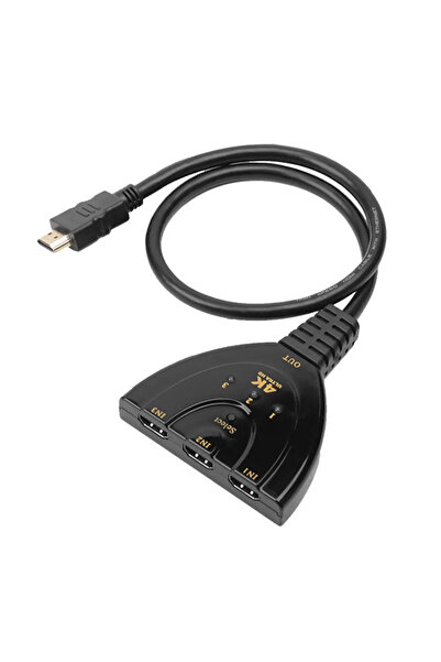 Techly 360042 HDMI Switch 3x1 4K 30Hz Pigtail