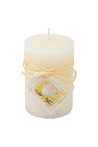 Zumzeria Lumânare parfumată Ecru cu aromă de vanilie Ø5x7.5cm