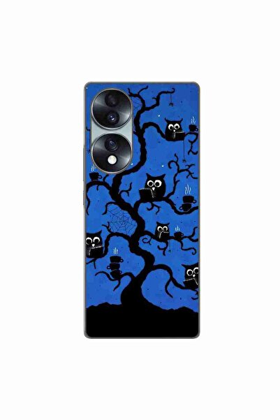 OEM Husa compatibila cu Honor 70 Silicon Gel Tpu Model Halloween Tree Owls