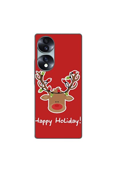 OEM Husa compatibila cu Honor 70 Silicon Gel Tpu Model Craciun Ren Happy Holiday