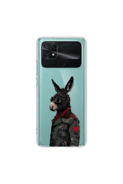 PPKin Poco C40 Compatible Cool Animal 1 Design Transparent Case