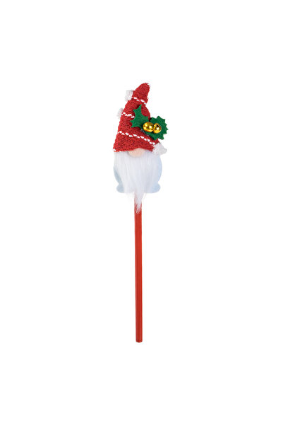 Zumzeria Red Pencil Gnome Hat Mistletoe Christmas Bell