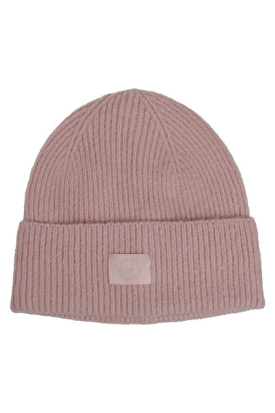 Zumzeria Nude Braided Beanie with Badge for Women