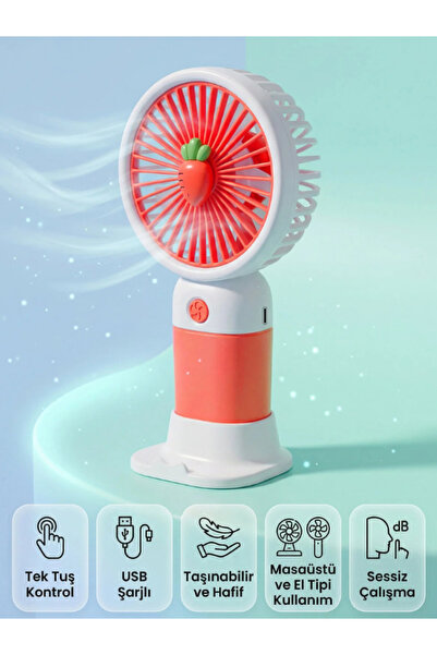 CaseTechnoo Mini Vantilatör Fan El Pervanesi Küçük Mini Vantilatör 3 Kademeli...