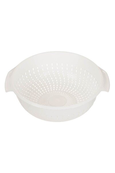 Zumzeria Strecurătoare din plastic alb Ø29x10cm