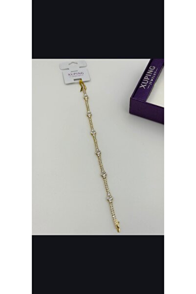 XUPING JEWELRY Xuping Jewelery Zircon Stone Gold Color Bracelet