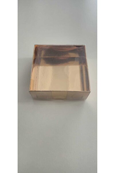 8*8*3 ŞEFFAF KAPAKLI GOLD KUTU (25 ADET)