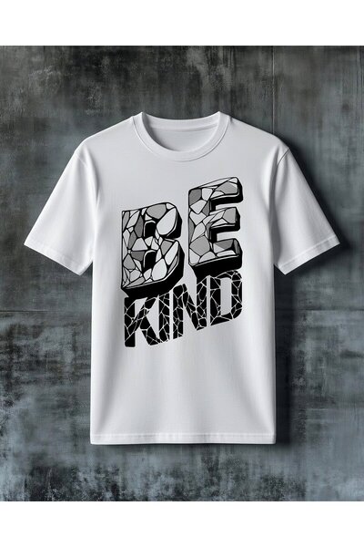 COMVİCHO Be Kind Design Printed Oversize T-Shirt