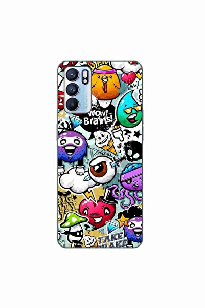 OEM Husa compatibila cu Oppo Reno6 5G Silicon Gel Tpu Model Pop Art Graffiti