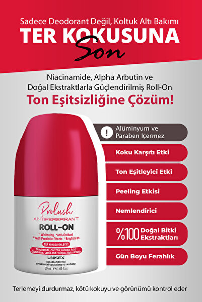 Prolush Koltuk Altı, Ter Kokusu Önleyici, Antiperspirant Beyazlatıcı Etkili, ...