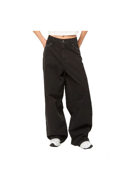 KARL KANI Women's Signature Baggy Denim Pants 28