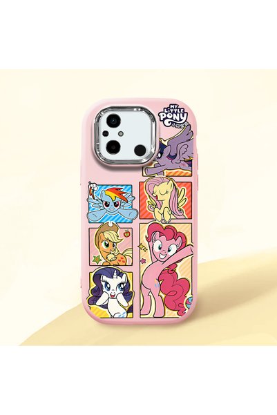 ucuc Poco C55 Compatible Shock-Absorbing Camera Protected Pink Silicone Case