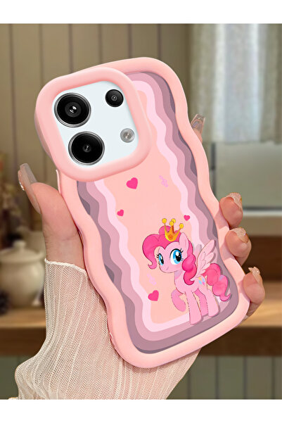 ucuc Redmi Note 13 Pro 5G Uyumlu Pembe Silikon Kılıf Kamera Korumalı Darbe Em...