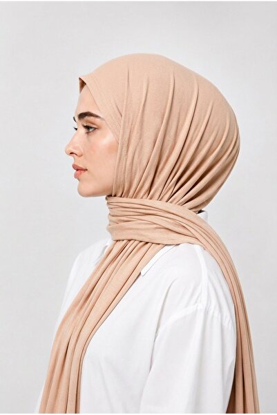 Çift Dikişli Penye Şal 70x185 cm – Yumuşak Dokulu Kaymaz Günlük Şal