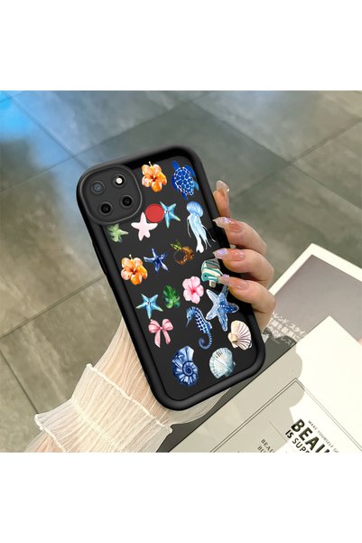ucuc Realme C25/C25S Compatible Black Silicone Case Shockproof with Camera Pr...