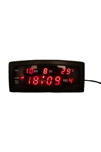 BASHAR Ceas digital de masa 909-A LED cu alarma si termometru