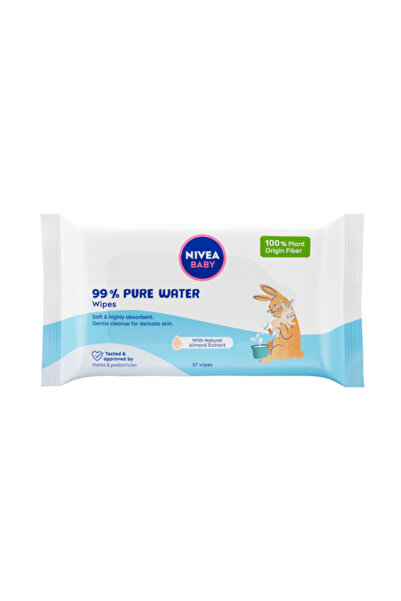 NIVEA Baby wipes, Nivea, Biodegradable 57 pcs