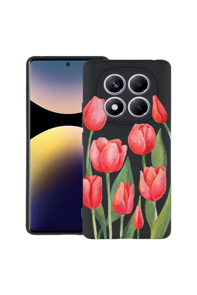 bestcase Husă TPU Ultra Subțire pentru Xiaomi Redmi Note 15 Pro 4G, Lalele Ro...
