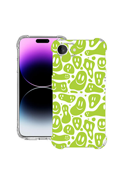bestcase Husă Anti Shock Case For Apple iPhone 17e, Green Acid Smiley, 314402...