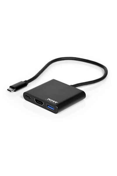 Port Docking Mini Type C HDMI + USB3 + USB C PD
