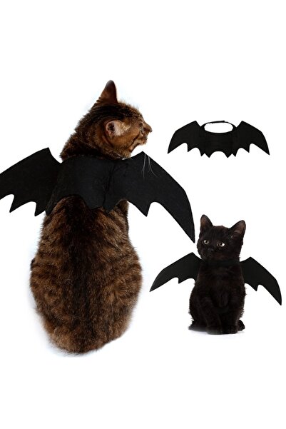 Choice Halloween Cute Pet Clothes Black Bat Wings Harness Costume Cosplay Cat...