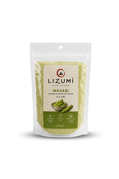 LİZUMİ Wasabi 50g Japon Wasabi Tozu | Acı Yeşil Japon Baharatı