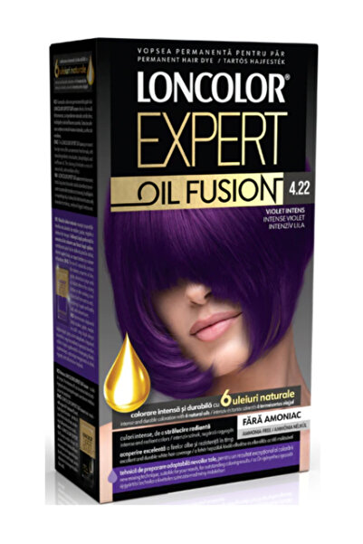 Loncolor Vopsea de par permanenta Expert Oil Fusion 4.22 Violet Intens,100 ml