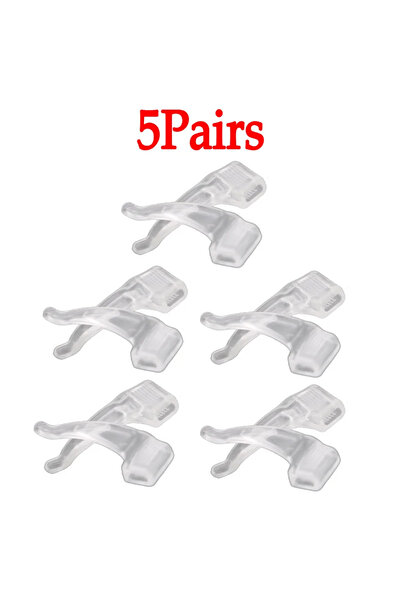 choice2 Clear Hook -5Pairs 40Pcs Silicone Anti-slip Ear Hooks Holder for Glas...