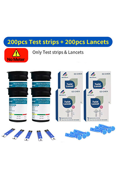 Choice3 DUTRIEUX 200 PCS test strips 50/100/200/300/500 pcs Blood Glucose Tes...