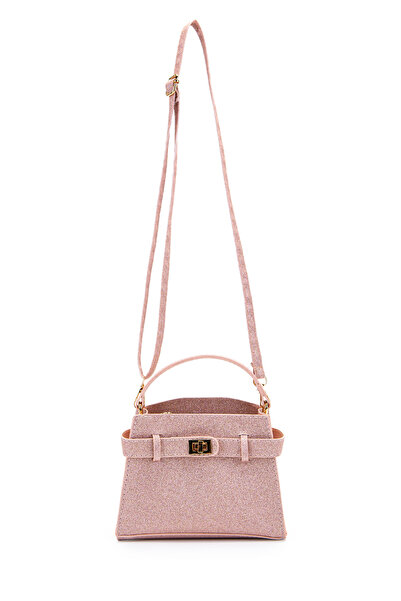 minebag Lock Accessory Belt Detailed Jessie Women's Crossbody Bag Powder Glitter
