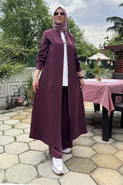 Rabia Şamlı Баşak Туалет с панталон, бордо