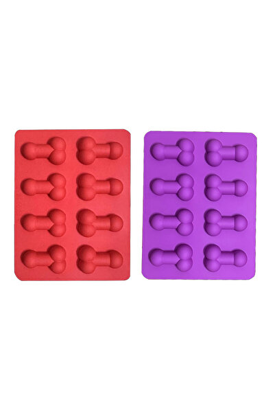 Choice Mix color-2pcs Creative Silicone Ice Mold 8 Grid Ice Cube Tray for Whi...