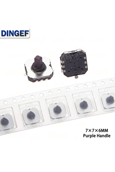 choice2 7X7X6 SMD Purple 10PCS 7X7 10x10 SMD Five Way Switch For Mobile Navig...