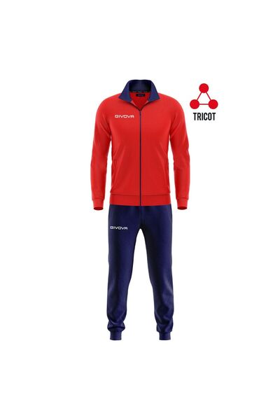 Givova Torino XL Tracksuit, Red-Navy TGT