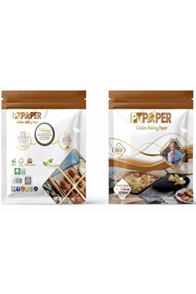 PuPaper ورق خبز سويدي مربع الشكل 25 × 25 سم - 30 ورقة |   عبوة من 4 قطع |   ب...