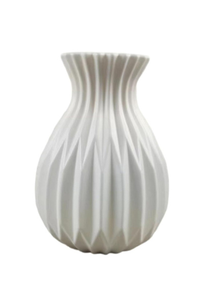 Choice WHITE Plastic Vase White Imitation Ceramic Flower Pot Nordic Decor Wed...