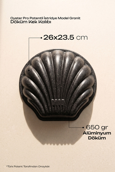 Perotti Oyster Pro Black Oyster Special Design Cast Cake Mold
