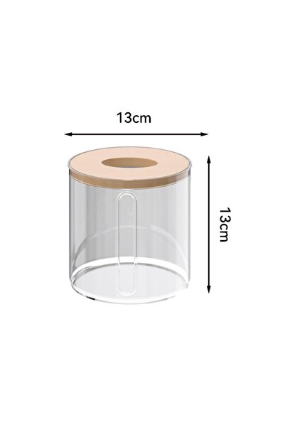 Choice Transparent Creative Wooden Cover Tissue Box Simple Storage Box Transp...