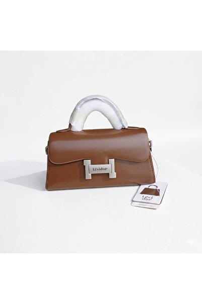 Levidor Leather and Chain Handle Bag with Cover