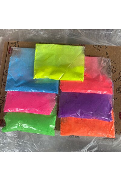 candleistanbul neon mum boyası 7 renk özel seri 6 'lı boya kabı hediye canlı ...