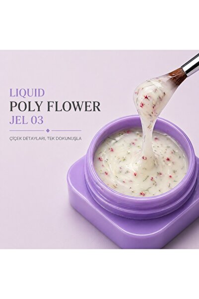 VB VIOLA BEAUTY LIQUID POLY FLOWER JEL - 07 ML ( Akışkan Kıvamlı Çiçek Parçac...
